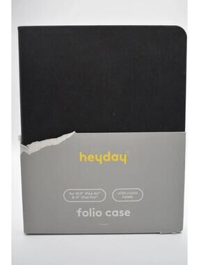 Heyday Folio Case for 10.9” iPad Air & 11” iPad Pro Black with Stylus Holder